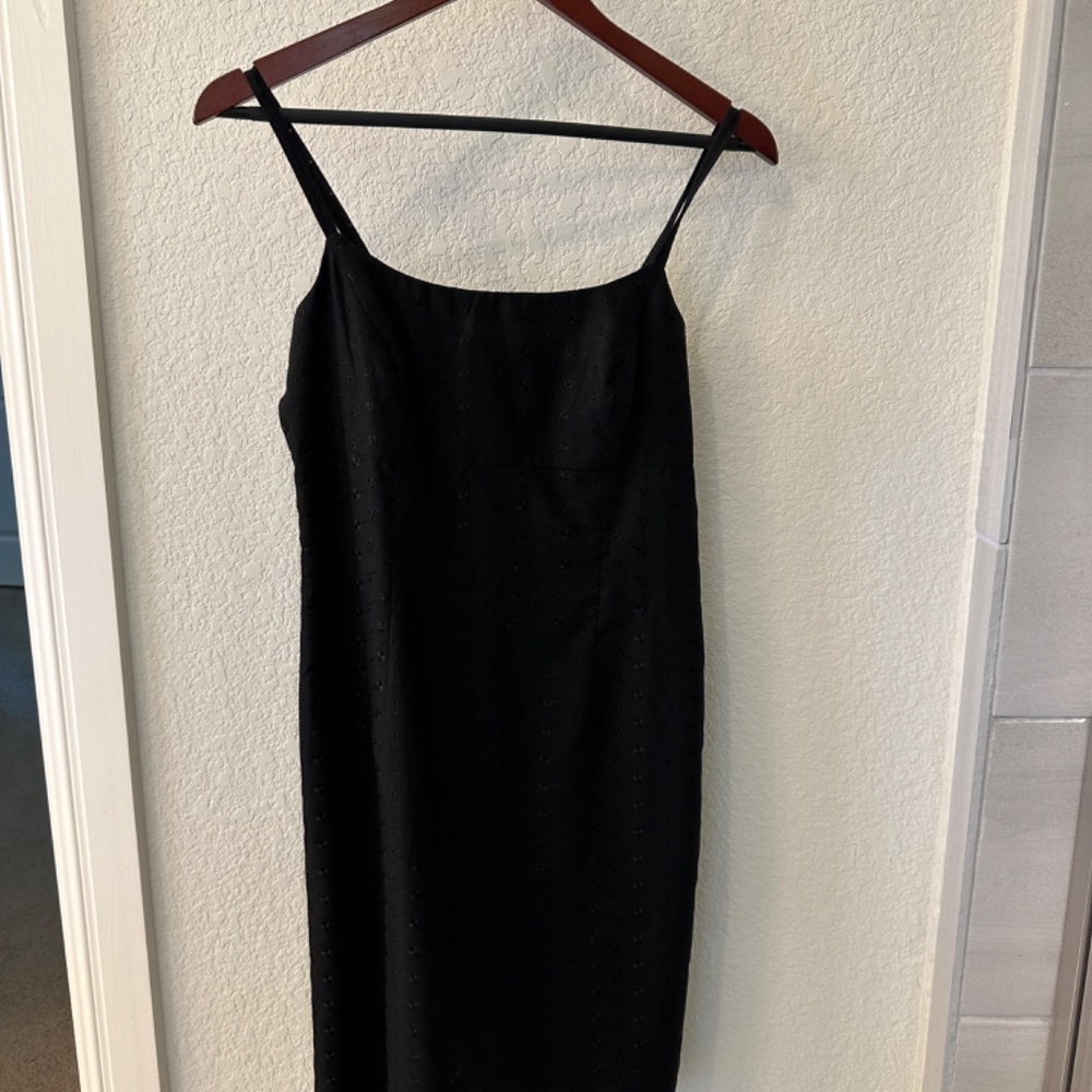 Ann Taylor Loft. Eyelet dress with tie back